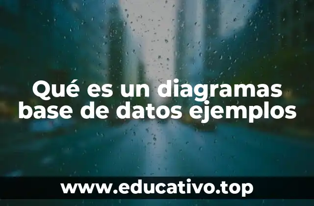 Qué es un diagramas base de datos ejemplos