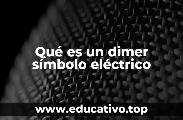 El símbolo eléctrico del dimer en los diagramas de circuitos