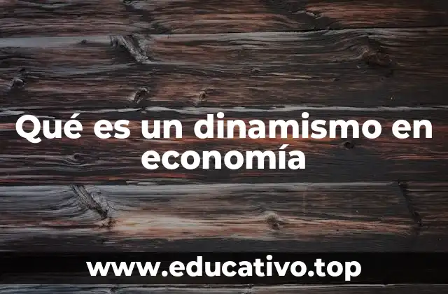 Qué es un dinamismo en economía