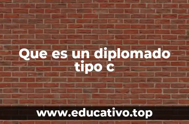 Que es un diplomado tipo c