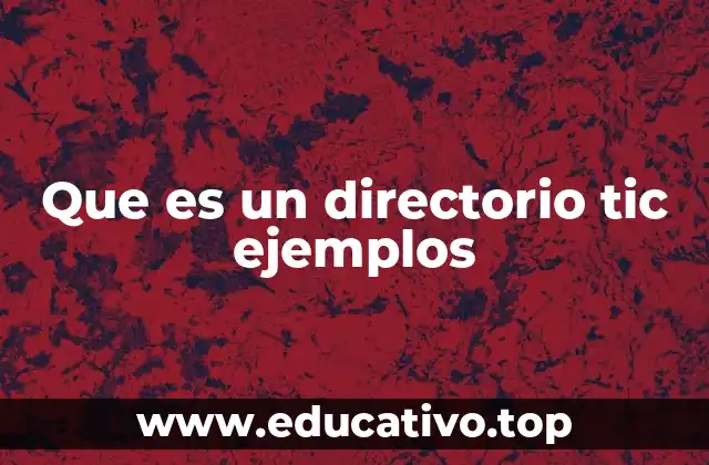 Que es un directorio tic ejemplos