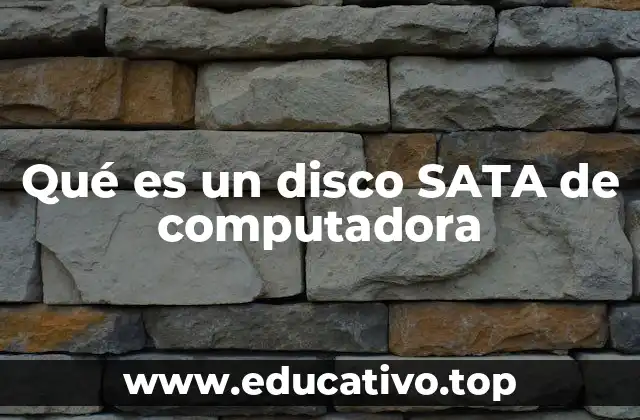 Qué es un disco SATA de computadora