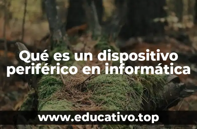Qué es un dispositivo periférico en informática