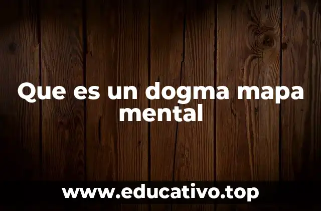 Que es un dogma mapa mental