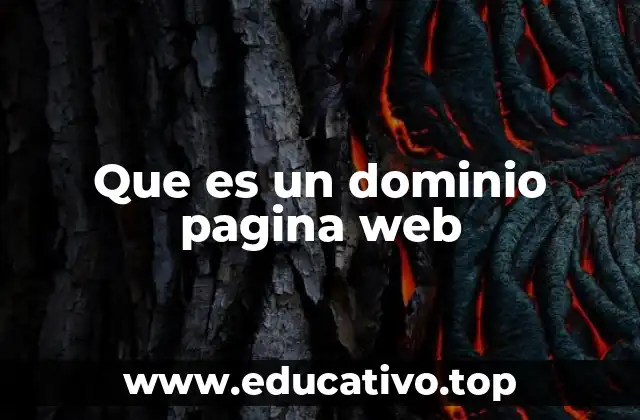 Que es un dominio pagina web