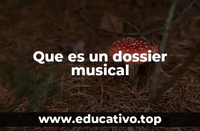 Que es un dossier musical