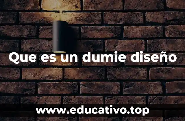 Que es un dumie diseño