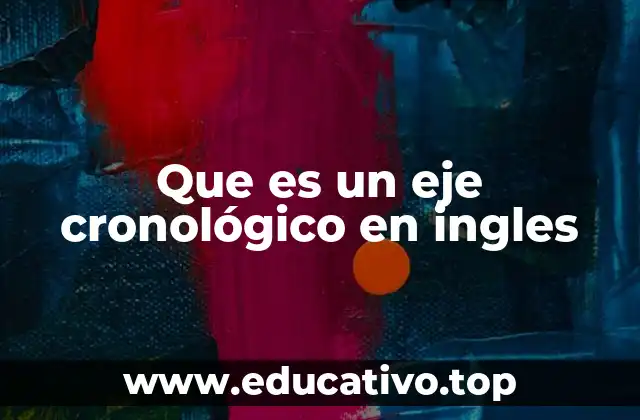 Que es un eje cronológico en ingles