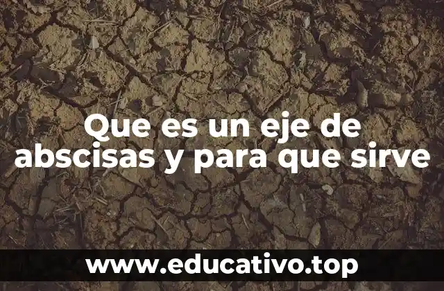 Que es un eje de abscisas y para que sirve