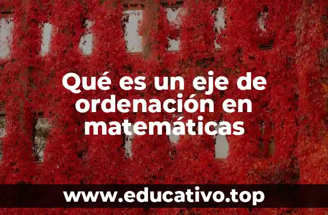 Qué es un eje de ordenación en matemáticas