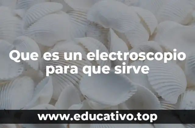 Que es un electroscopio para que sirve
