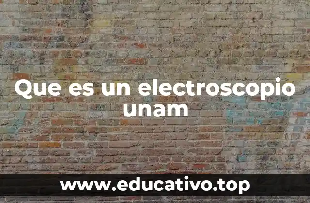 Que es un electroscopio unam