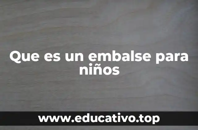 Cómo funciona un embalse sin mencionar la palabra clave