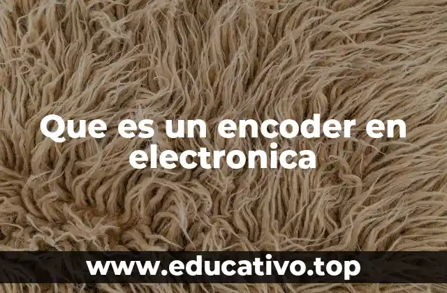 Que es un encoder en electronica