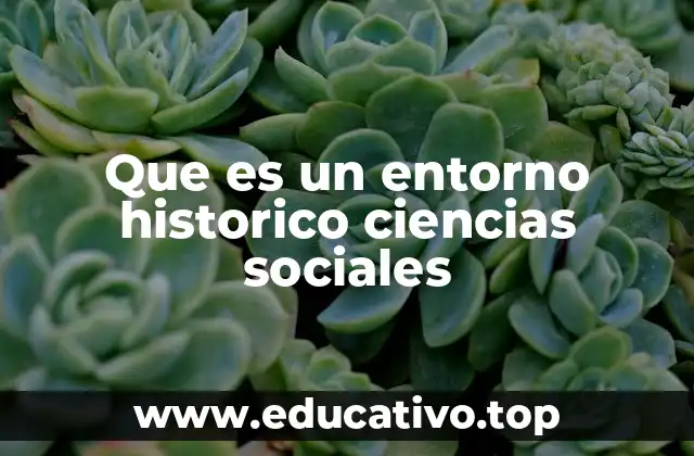 Que es un entorno historico ciencias sociales