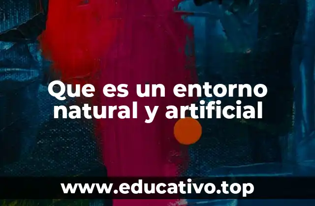 Que es un entorno natural y artificial