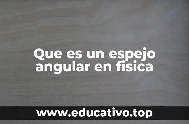 El papel de los espejos angulares en la reflexión de la luz