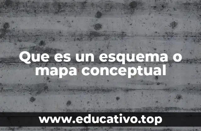 Que es un esquema o mapa conceptual