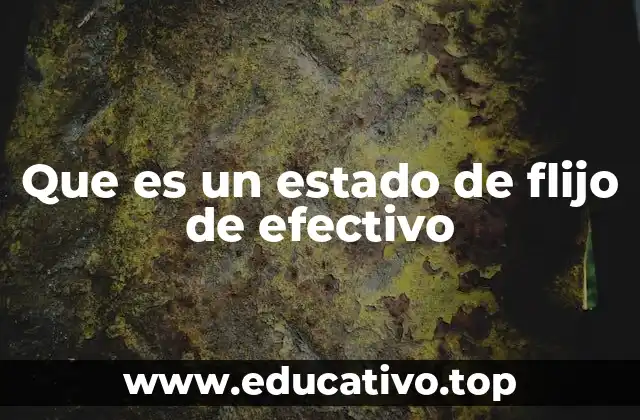 Que es un estado de flijo de efectivo