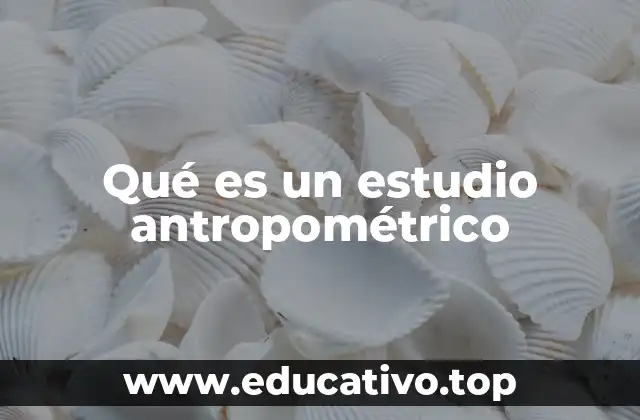Qué es un estudio antropométrico