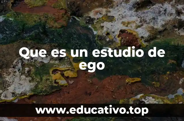 Que es un estudio de ego