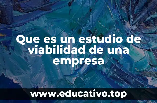 Que es un estudio de viabilidad de una empresa