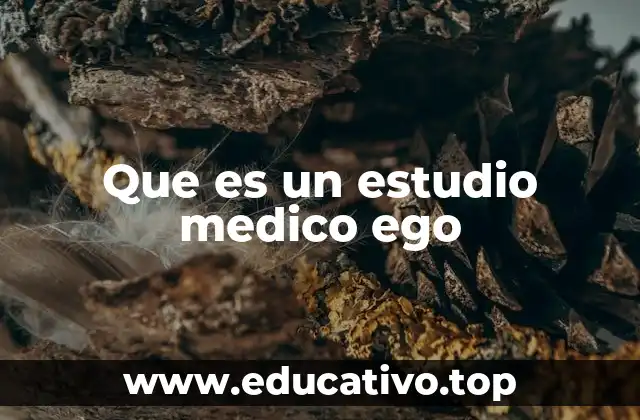 Que es un estudio medico ego