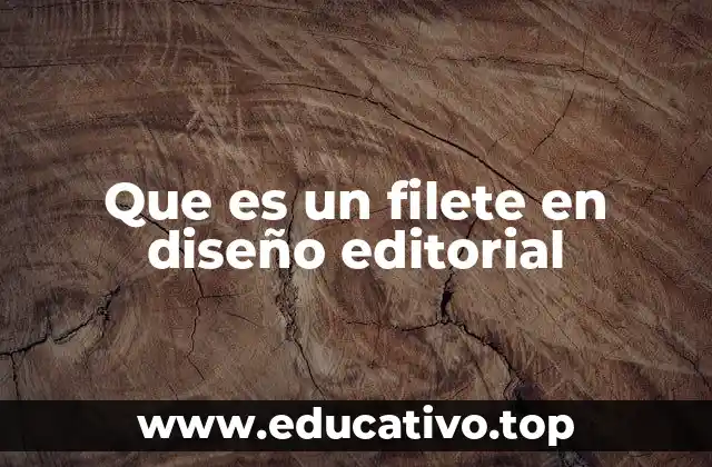 Que es un filete en diseño editorial