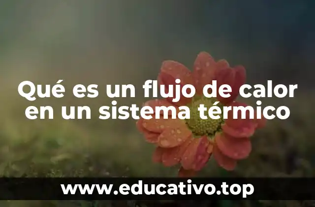 Qué es un flujo de calor en un sistema térmico