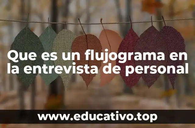 Que es un flujograma en la entrevista de personal