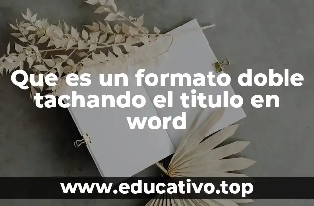 El uso del formato doble tachado en la edición de textos