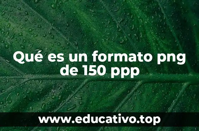 Qué es un formato png de 150 ppp