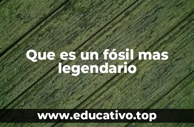 Fósiles legendarios y su importancia en la ciencia