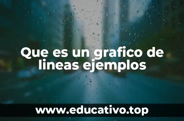 Que es un grafico de lineas ejemplos
