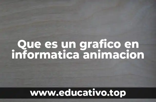 Que es un grafico en informatica animacion