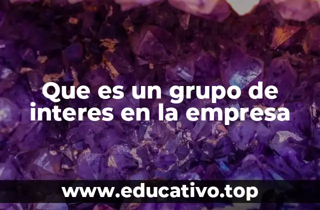 Que es un grupo de interes en la empresa
