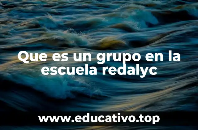 Que es un grupo en la escuela redalyc