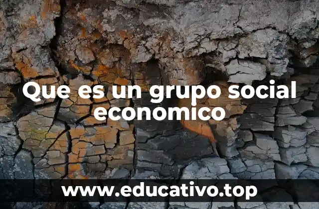 Que es un grupo social economico