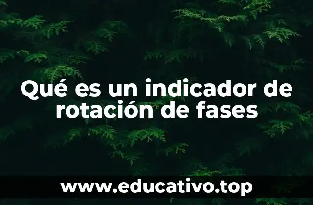 Qué es un indicador de rotación de fases