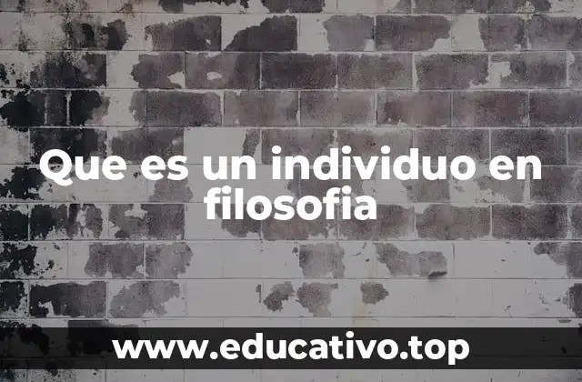 El individuo como base de la identidad personal