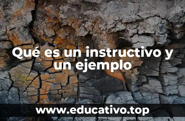 Qué es un instructivo y un ejemplo