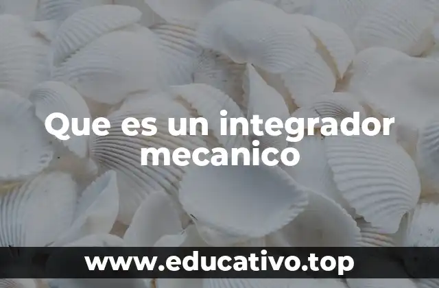 Que es un integrador mecanico