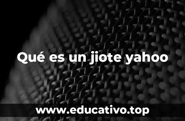 Qué es un jiote yahoo