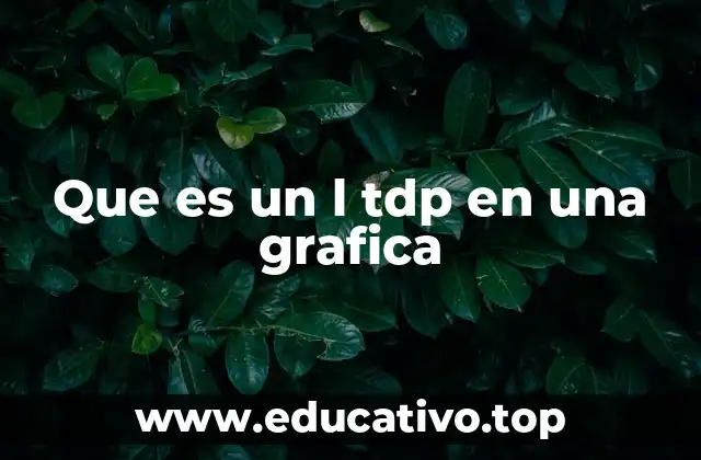 Que es un l tdp en una grafica