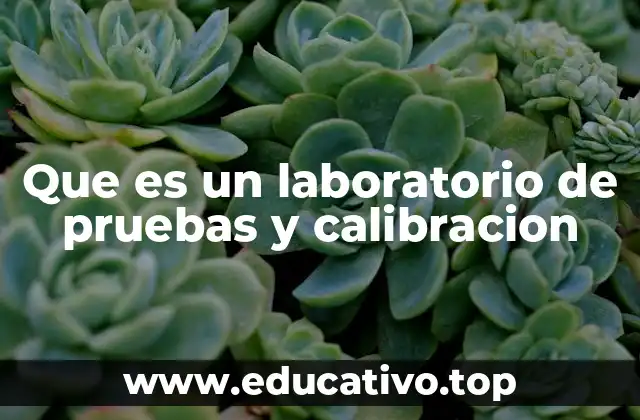 Que es un laboratorio de pruebas y calibracion