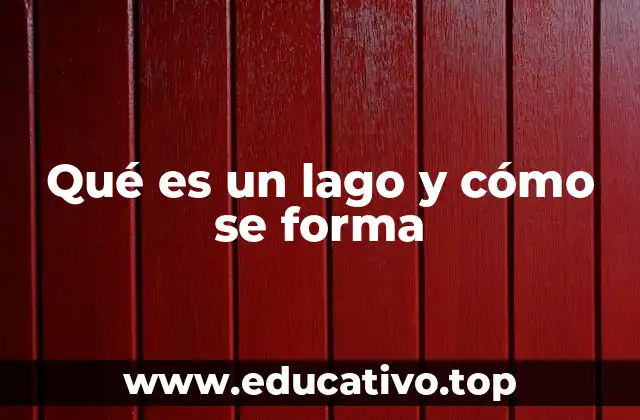 Qué es un lago y cómo se forma