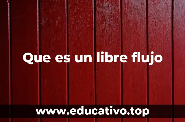 Que es un libre flujo
