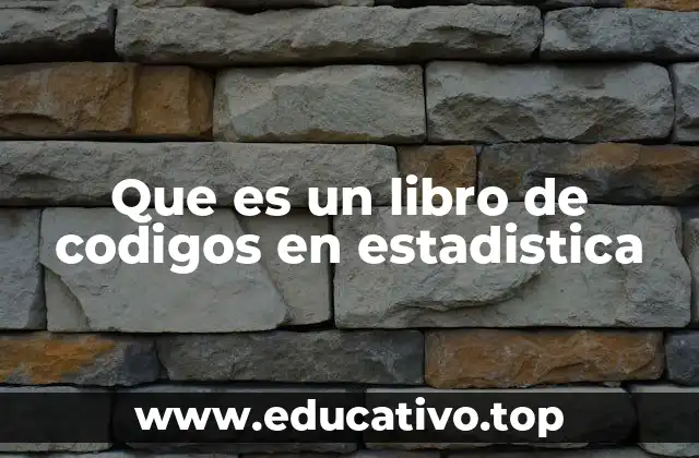 Que es un libro de codigos en estadistica