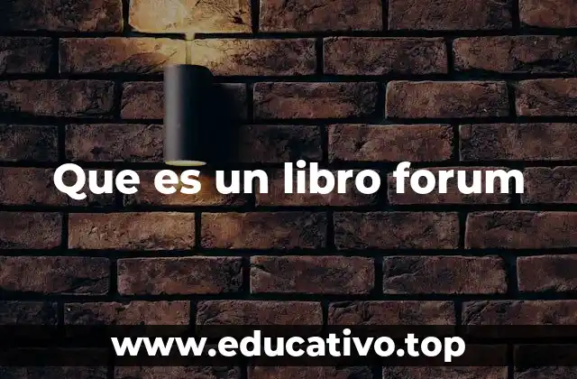 Que es un libro forum