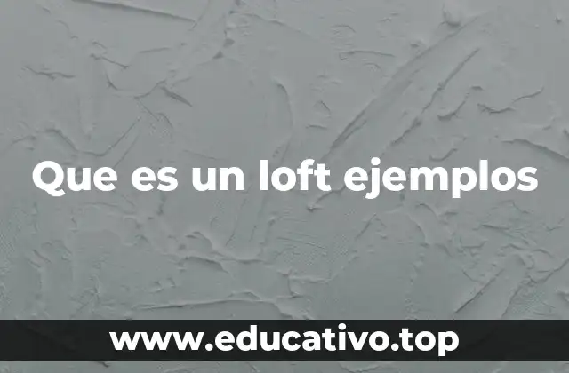 Características principales de los espacios tipo loft